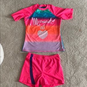 Two piece girls swimsuit